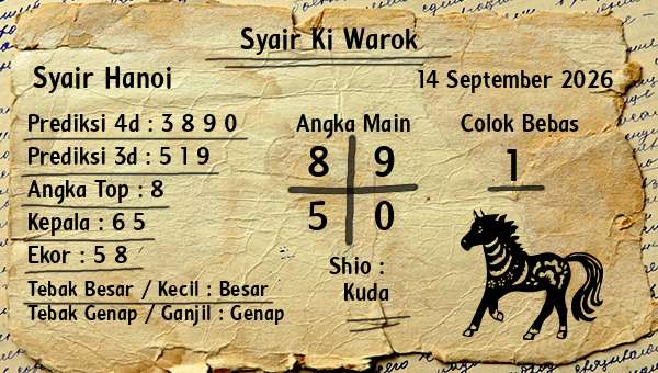 Syair Ki Warok - Syair Hanoi