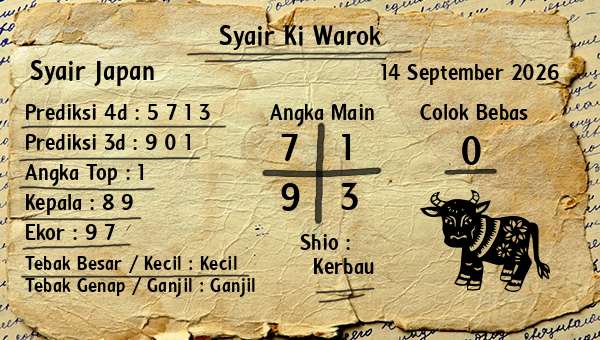 Syair Ki Warok - Syair Japan