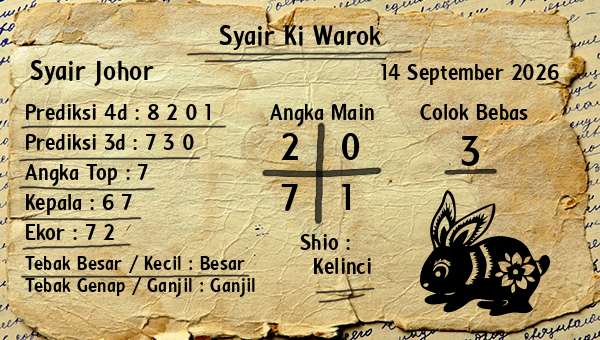 Syair Ki Warok - Syair Johor