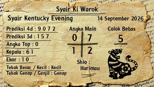 Syair Ki Warok - Syair Kentucky Evening