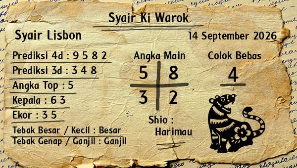 Syair Ki Warok - Syair Lisbon