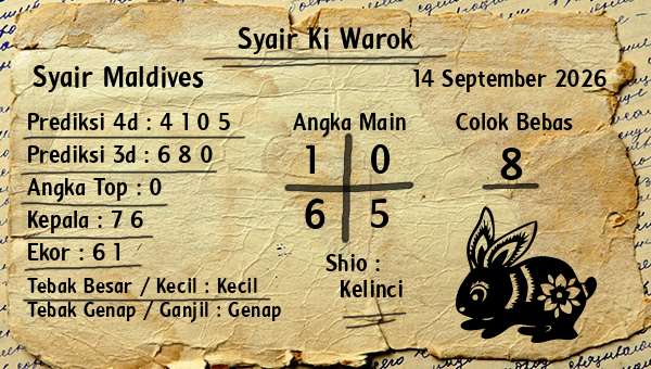 Syair Ki Warok - Syair Maldives