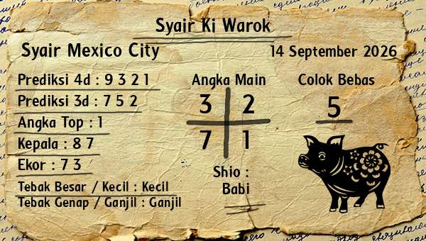 Syair Ki Warok - Syair Mexico City