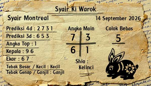 Syair Ki Warok - Syair Montreal