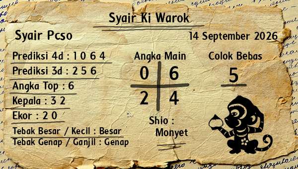 Syair Ki Warok - Syair Pcso
