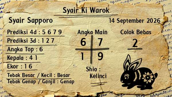 Syair Ki Warok - Syair Sapporo