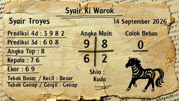 Syair Ki Warok - Syair Troyes
