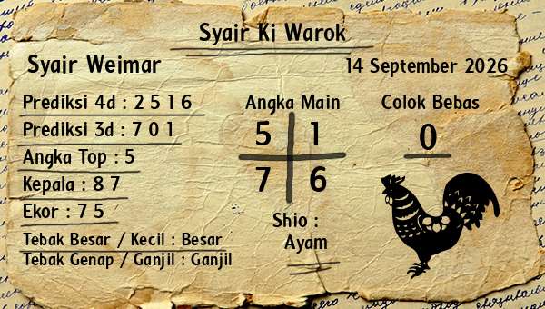 Syair Ki Warok - Syair Weimar