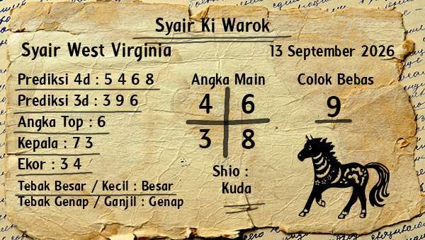 Syair Ki Warok - Syair West Virginia