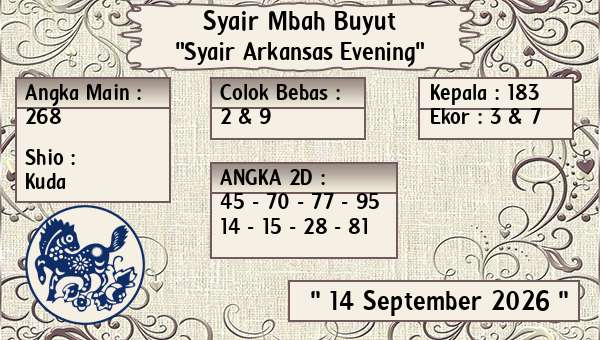 Syair Mbah Buyut - Syair Arkansas Evening