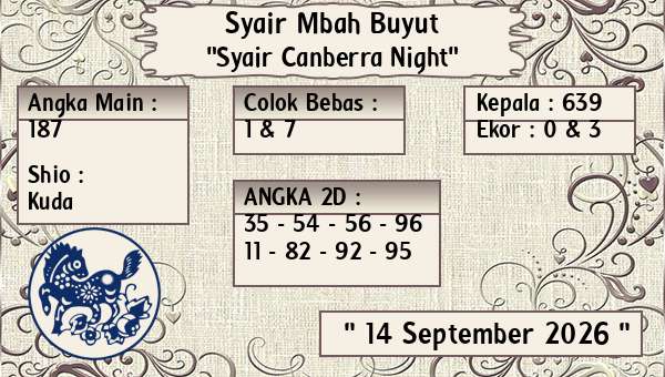 Syair Mbah Buyut - Syair Canberra Night
