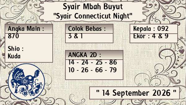 Syair Mbah Buyut - Syair Connecticut Night