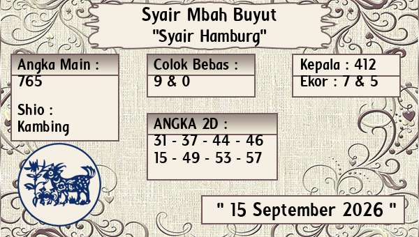 Syair Mbah Buyut - Syair Hamburg