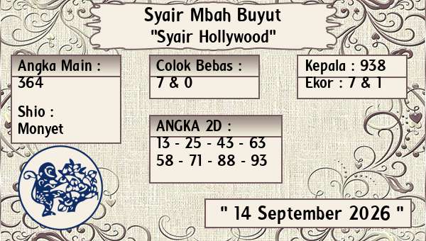 Syair Mbah Buyut - Syair Hollywood