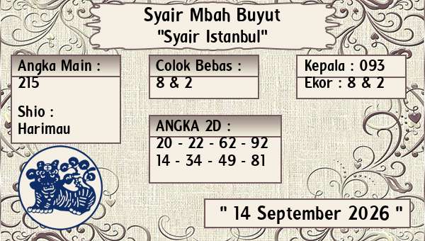Syair Mbah Buyut - Syair Istanbul
