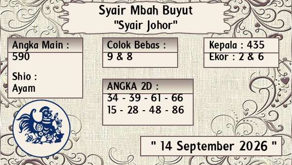 Syair Mbah Buyut - Syair Johor