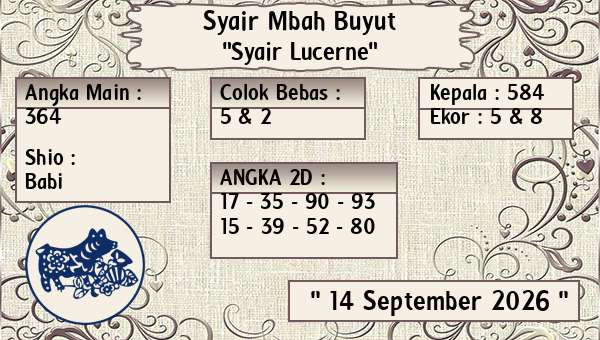 Syair Mbah Buyut - Syair Lucerne