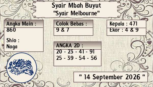 Syair Mbah Buyut - Syair Melbourne