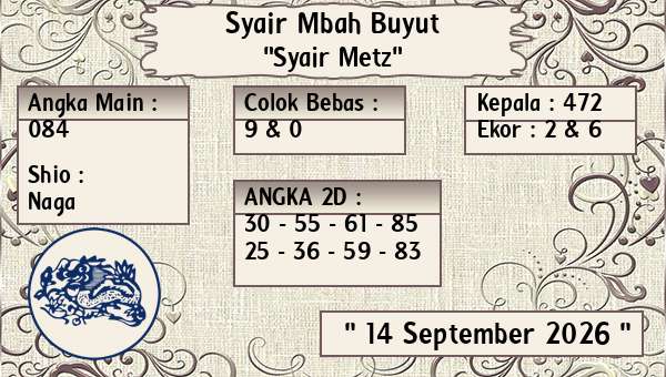 Syair Mbah Buyut - Syair Metz