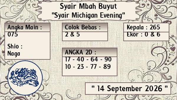 Syair Mbah Buyut - Syair Michigan Evening