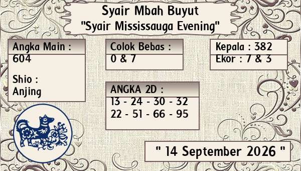 Syair Mbah Buyut - Syair Mississauga Evening