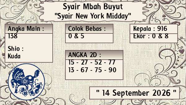 Syair Mbah Buyut - Syair New York Midday