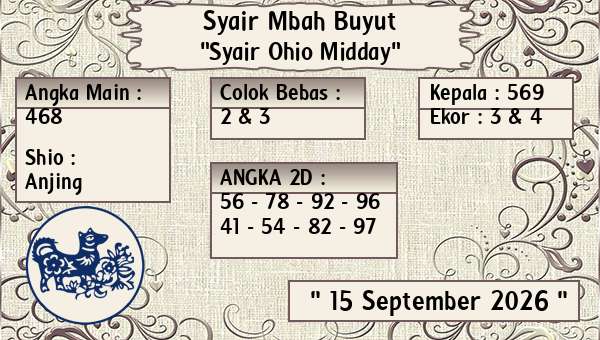 Syair Mbah Buyut - Syair Ohio Midday