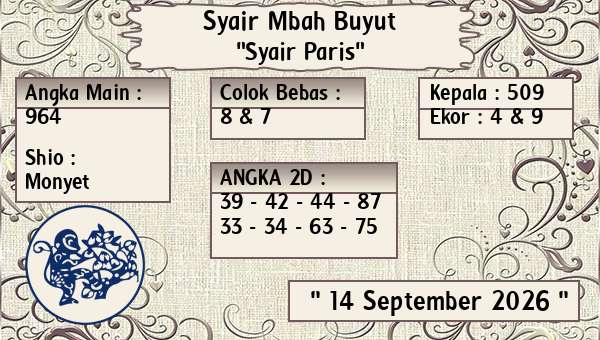 Syair Mbah Buyut - Syair Paris