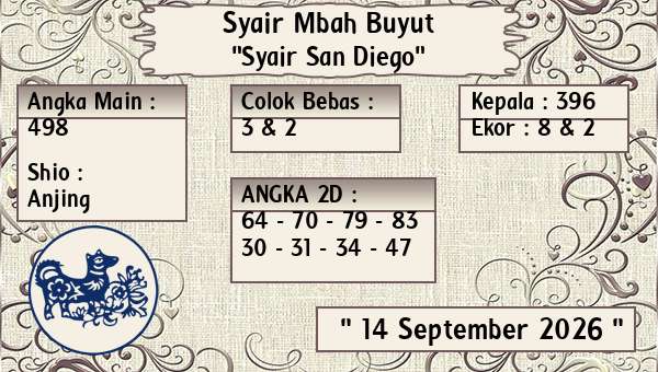 Syair Mbah Buyut - Syair San Diego