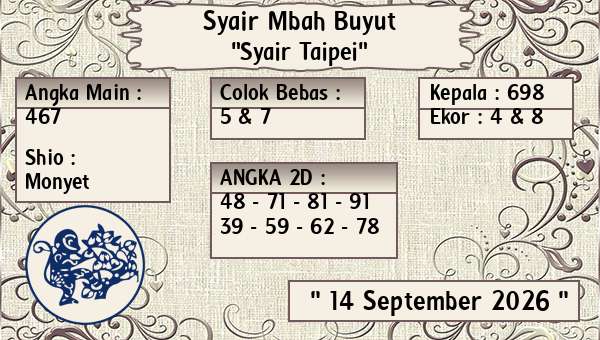 Syair Mbah Buyut - Syair Taipei