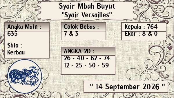 Syair Mbah Buyut - Syair Versailles