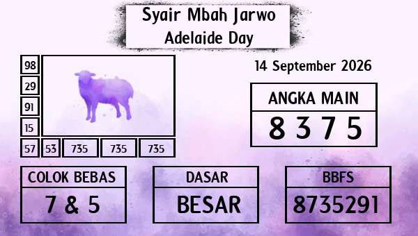 Syair Mbah Jarwo - Adelaide Day