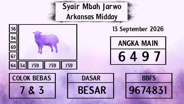 Syair Mbah Jarwo - Arkansas Midday