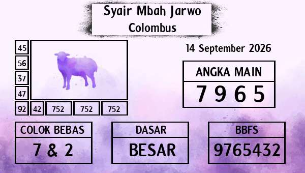 Syair Mbah Jarwo - Colombus