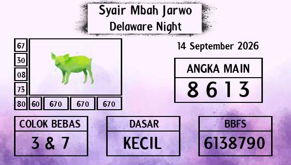 Syair Mbah Jarwo - Delaware Night