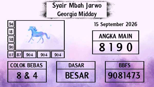 Syair Mbah Jarwo - Georgia Midday