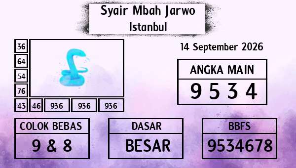 Syair Mbah Jarwo - Istanbul