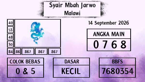 Syair Mbah Jarwo - Malawi