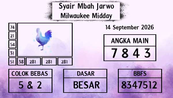Syair Mbah Jarwo - Milwaukee Midday