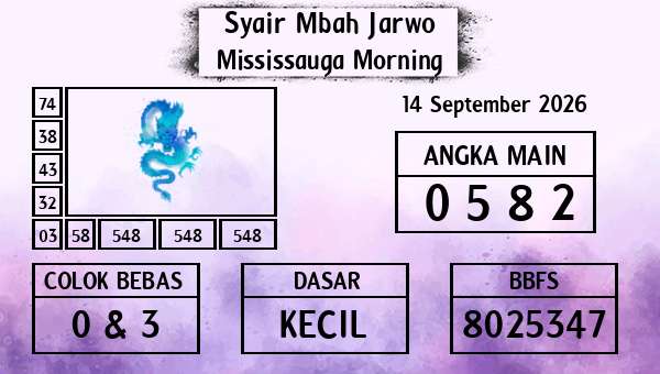 Syair Mbah Jarwo - Mississauga Morning