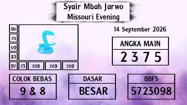 Syair Mbah Jarwo - Missouri Evening