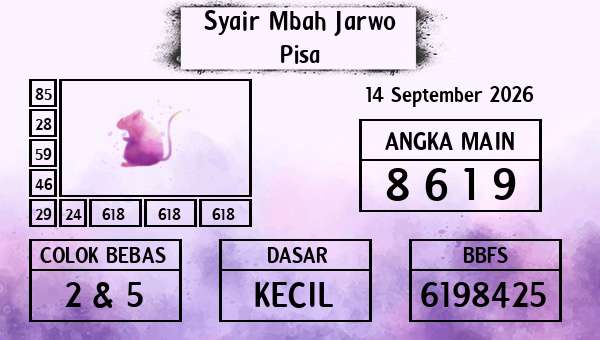 Syair Mbah Jarwo - Pisa
