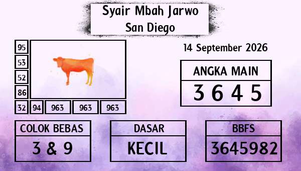 Syair Mbah Jarwo - San Diego