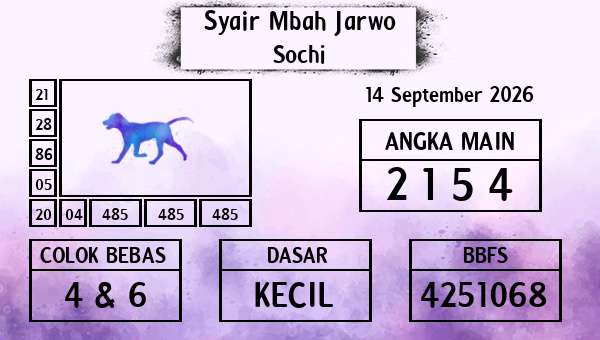 Syair Mbah Jarwo - Sochi