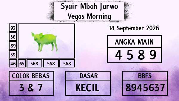 Syair Mbah Jarwo - Vegas Morning