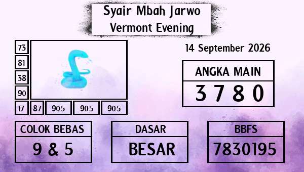 Syair Mbah Jarwo - Vermont Evening