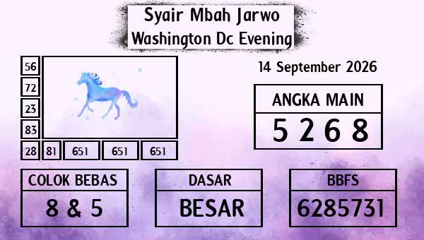 Syair Mbah Jarwo - Washington Dc Evening