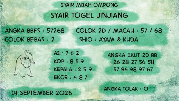 Syair Mbah Ompong - Syair Togel Jinjiang