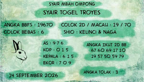 Syair Mbah Ompong - Syair Togel Troyes