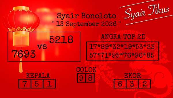 - Syair Bonoloto